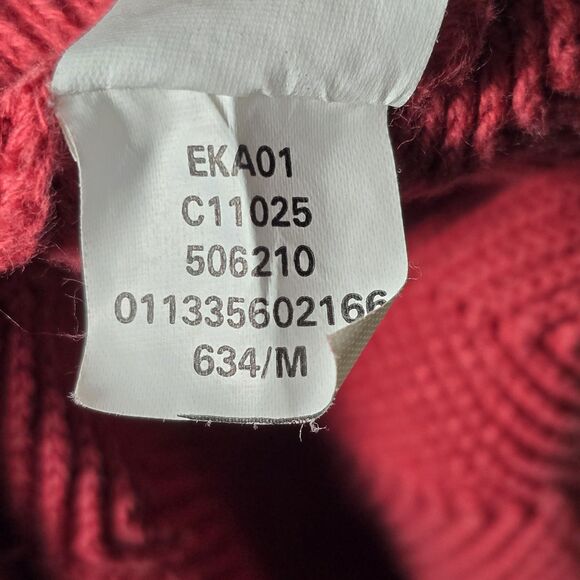Vintage Polo Ralph Lauren Sweater Mens MediumRed Heavyweight Pullover Tight Knit - Picture 8 of 16